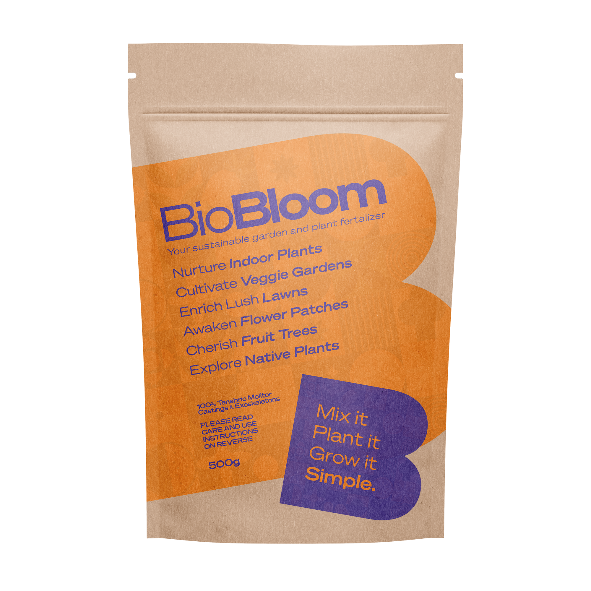 Kraft Stand Up Pouch - Compostable